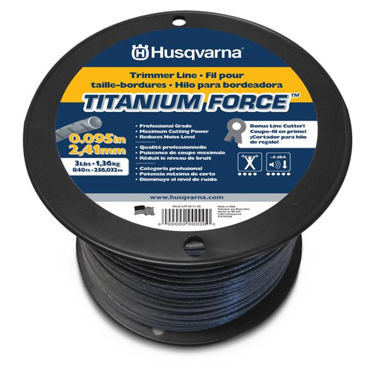 Husqvarna Titanium Force Trimmer Line .95x840'