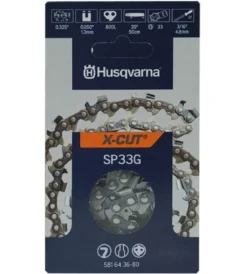 Husqvarna Saw Chain X-Cut SP33G Semi Chisel Pixel 80DL 20" .325" 1,3mm