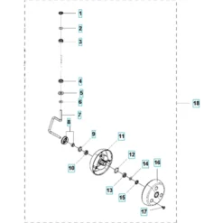 Husqvarna Wheel Kit Front 6mm Sileno